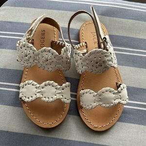Jack Rogers Toddler White Sandals